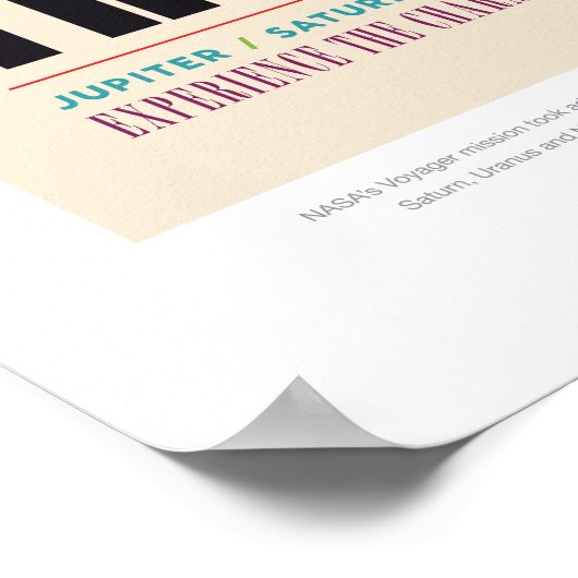 Solar System Grand Tour Poster (Ecke)