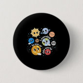 Solar System Learning Is Out Of This World Science Button (Vorderseite)