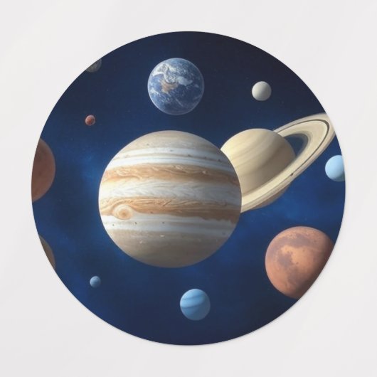 Solar System Montage Etiketten (Design 1)