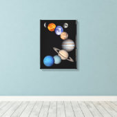 Solar System Montage JPL Planet-Foto Leinwanddruck (Insitu (Holzboden))