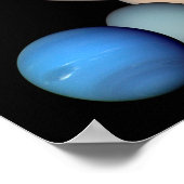 Solar System Montage JPL Planet-Foto Poster (Ecke)