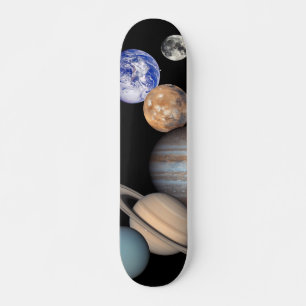Solar System Montage JPL Planet-Foto Skateboard