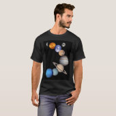 Solar System Montage JPL Planet-Foto T-Shirt (Vorne ganz)