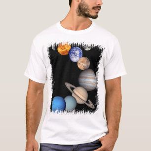 Solar System Montage JPL Planet-Foto T-Shirt
