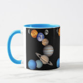 Solar System Montage JPL Planet-Foto Tasse (Links)