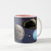 Solar system Mug Zweifarbige Tasse (VorderseiteRechts)