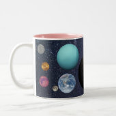 Solar system Mug Zweifarbige Tasse (Links)