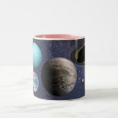 Solar system Mug Zweifarbige Tasse (Mittel)