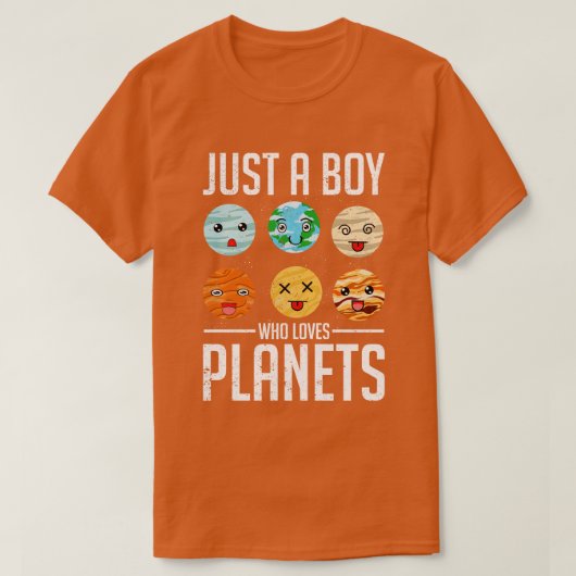 Solar System Niedlich Planets Boys Space Science A T-Shirt (Design vorne)
