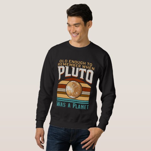 Solar System old enough Pluto Space and Planets Sc Sweatshirt (Vorne ganz)