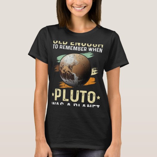 Solar System old enough Pluto Space and Planets Sc T-Shirt (Vorderseite)
