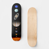 Solar System planar Skate Deck Skateboard (Vorderseite)