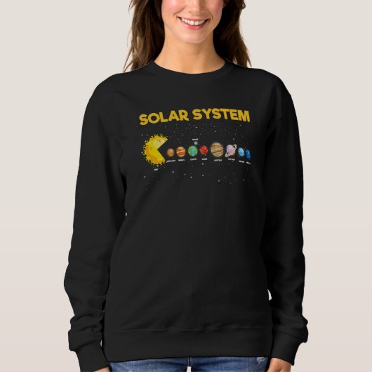 Solar System Planet Science Astronomie Raum Matchi Sweatshirt (Vorderseite)