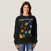 Solar System Planet Science Astronomie Raum Matchi Sweatshirt (Vorne ganz)