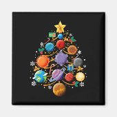 Solar System Planets Christmas Tree Astronomy Xmas Magnet (Vorne)
