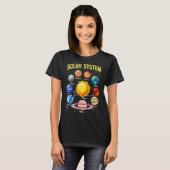 Solar System Planets Educational Science Space Lov T-Shirt (Vorne ganz)
