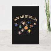 Solar System Planets Kids Knowledge Outer Space Karte (Vorderseite)