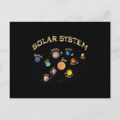 Solar System Planets Kids Knowledge Outer Space Postkarte (Vorderseite)