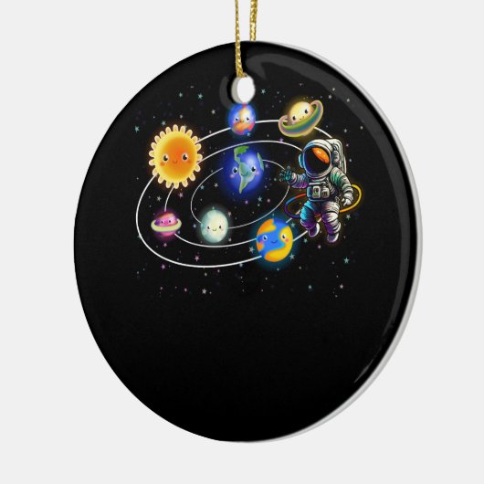 Solar System Planets Science Space Astronaut Unifo Keramik Ornament (Links)