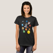 Solar System Planets Science Space Astronaut Unifo T-Shirt (Vorne ganz)