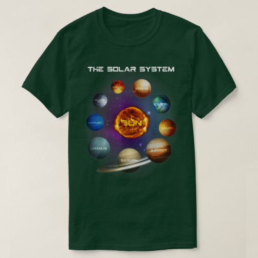 Solar System Planets Science Space Astronomie STEM T-Shirt (Design vorne)