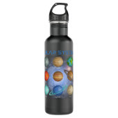 Solar System Planets Science Space Boys Girls Astr Edelstahlflasche (Vorderseite)