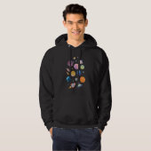 Solar System Planets Science Space Boys Girls Kids Hoodie (Vorne ganz)