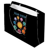 Solar System Planets Science Space Boys Girls STEM Große Geschenktüte (Rückseite Schrägansicht)
