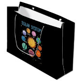 Solar System Planets Science Space Boys Girls STEM Große Geschenktüte (Vorderseite Schrägansicht)