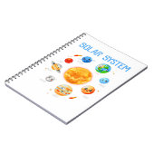 Solar System Planets Science Space Boys Girls STEM Notizblock (Linke Seite)