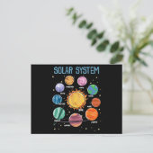 Solar System Planets Science Space Boys Girls STEM Postkarte (Stehend Vorderseite)
