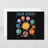 Solar System Planets Science Space Boys Girls STEM Postkarte (Vorne/Hinten)