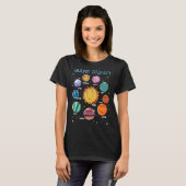 Solar System Planets Science Space Boys Girls STEM T-Shirt (Vorne ganz)