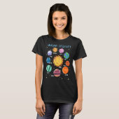 Solar System Planets Science Space Boys Girls Stem T-Shirt (Vorne ganz)