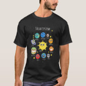 Solar System Planets Science Space Boys Mädchen Ki T-Shirt (Vorderseite)