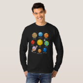 Solar System Planets Science Space Galaxy Universe T-Shirt (Vorne ganz)