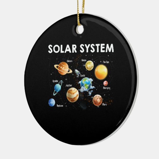 Solar System Planets Science Space Keramik Ornament (Links)