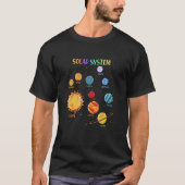 Solar System Planets Science Space Planets Boys Gi T-Shirt (Vorderseite)
