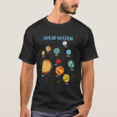 Solar System Planets Science Space Steam T-Shirt (Vorderseite)