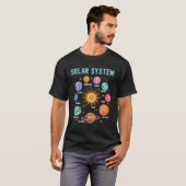 Solar System Planets Science Space T-Shirt (Vorne ganz)