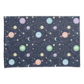 Solar System Planets Seamless Pattern Kissenbezug (Vorderseite-Rechts)