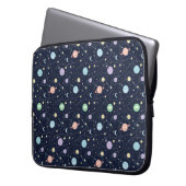 Solar System Planets Seamless Pattern Laptopschutzhülle (Vorderseite Links)