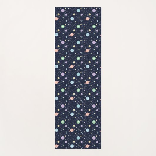 Solar System Planets Seamless Pattern Yogamatte (Vorderseite)