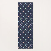 Solar System Planets Seamless Pattern Yogamatte (Rückseite)