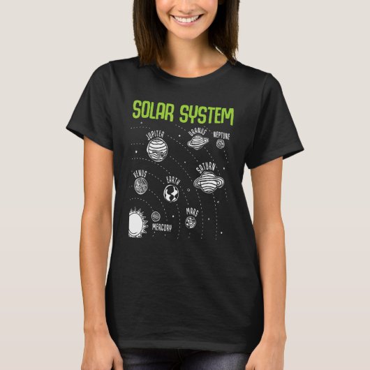 Solar System Planets Space STEM Science Teacher Sc T-Shirt (Vorderseite)