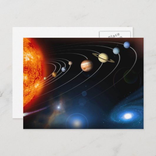 "Solar System" Postkarte (Vorne/Hinten)