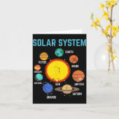 Solar System Sun Planets Galaxy Astronomy Men Wome Karte (Gelbe Blume)