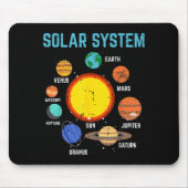 Solar System Sun Planets Galaxy Astronomy Men Wome Mousepad (Vorne)