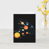 Solar System Sun Planets Orbit Space Galaxy Men Wo Karte (Gelbe Blume)