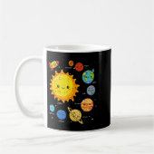 Solar System Sun Planets Rocket Space Galaxy Kids Kaffeetasse (Links)